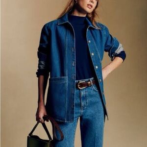 Sezane Will Jacket Indigo